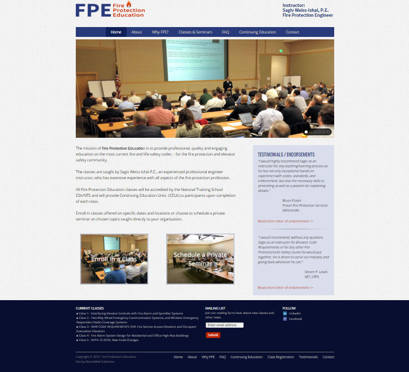 Fire Protection Education Website