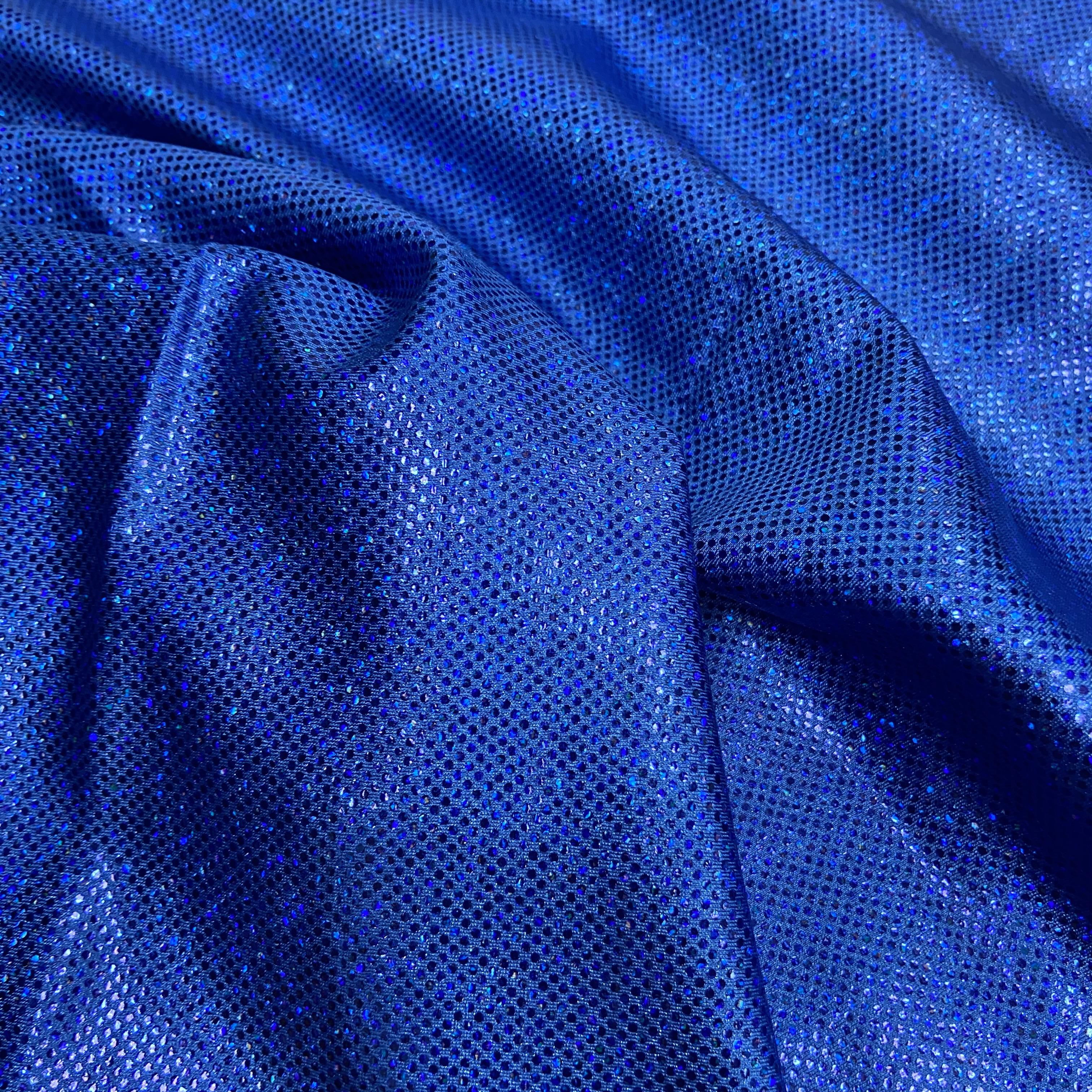 Royal blue sparkle hologram