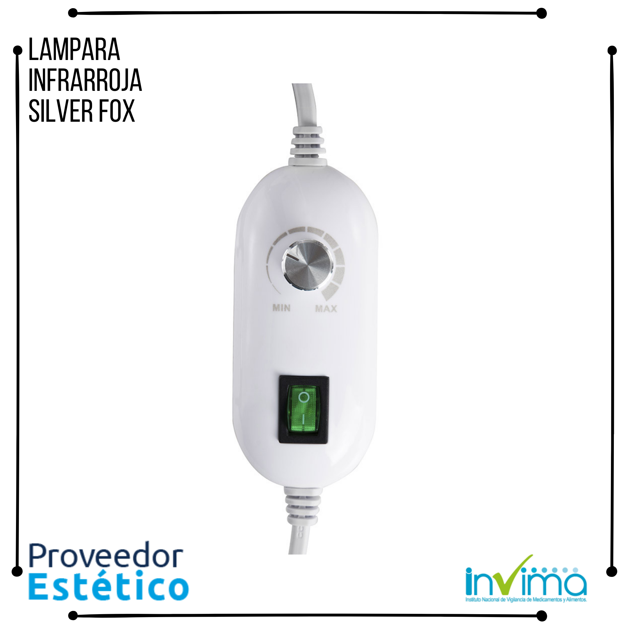 Lampara Infrarroja Silver Fox 1003