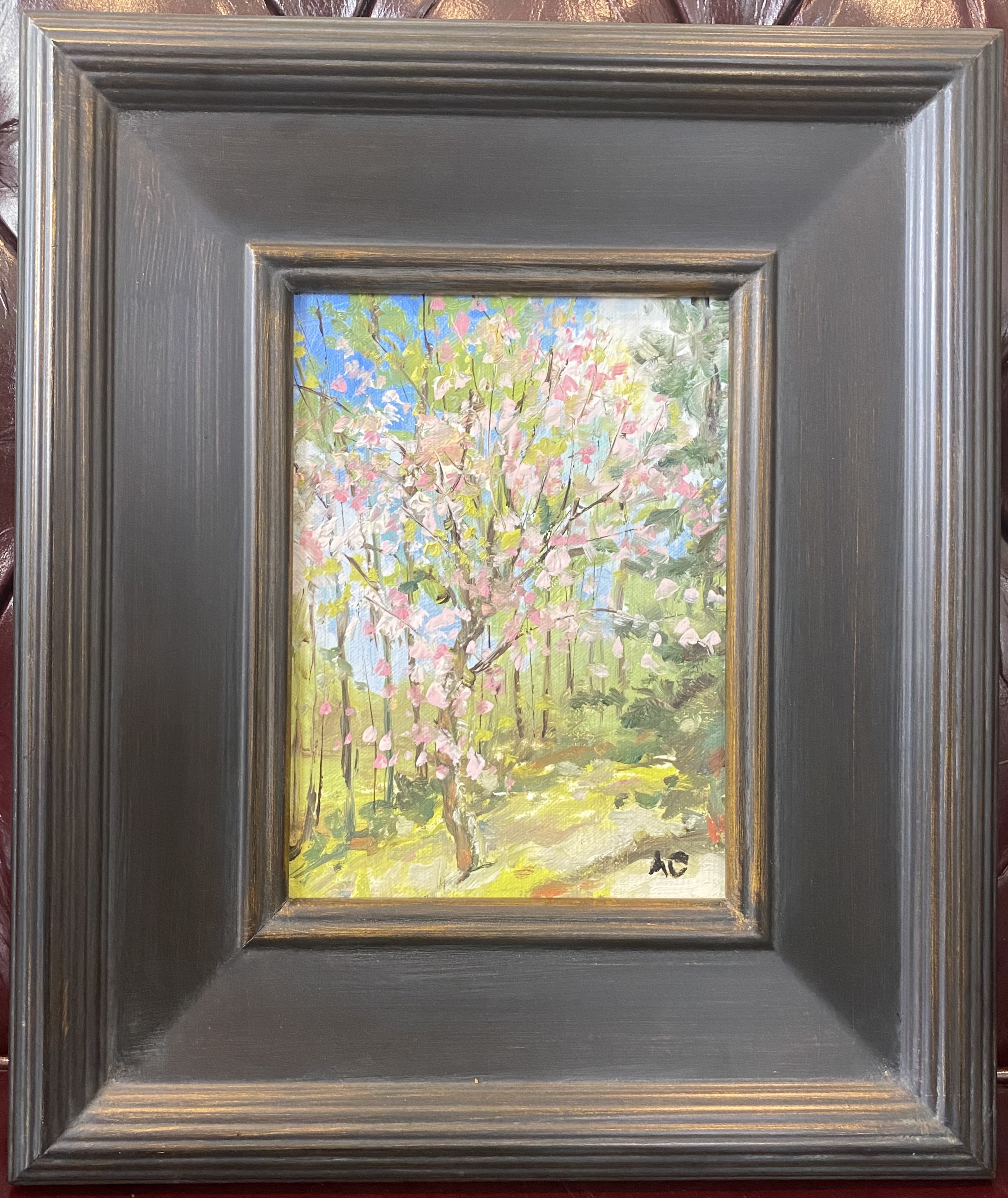 Pink Dogwood 
(Our Lady of the Snows, Belleville)
Oil	
6” X 8”
$150.