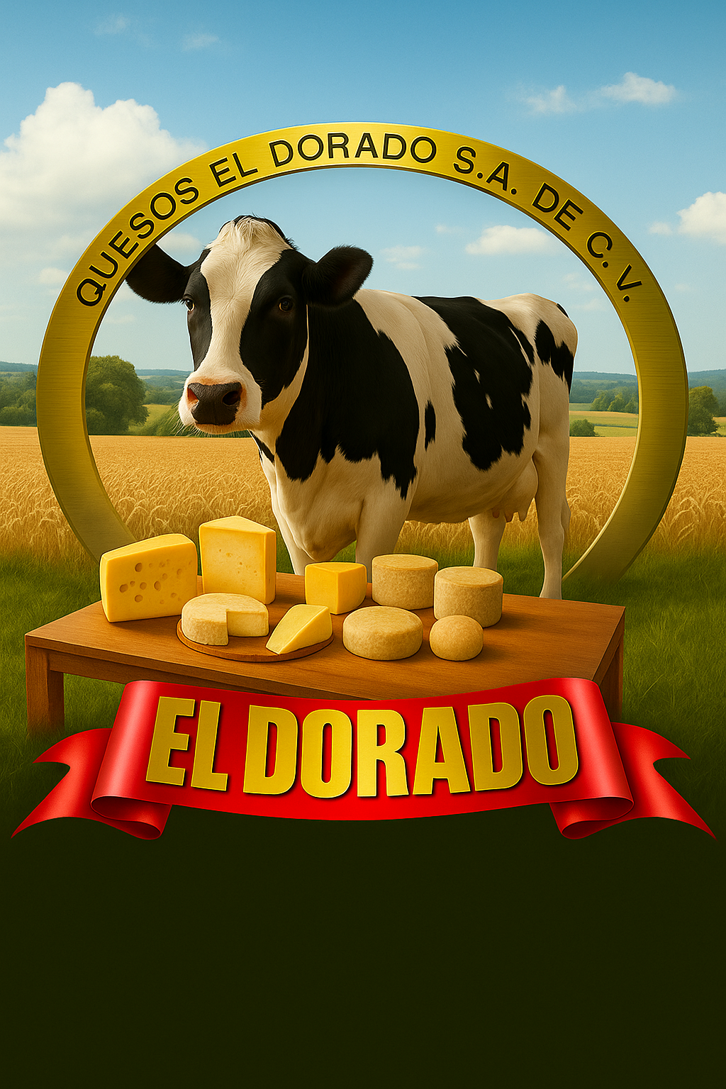 Tabla de quesos con rodajas y vaso de leche, fondo con frutas amarillas en un bol. Tabla de quesos con rodajas y vaso de leche, fondo con frutas amarillas en un bol.