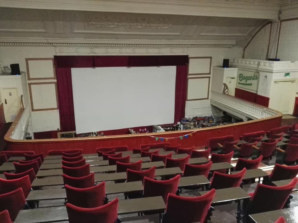 View of screen at The Regent Cinema, Blackpool
