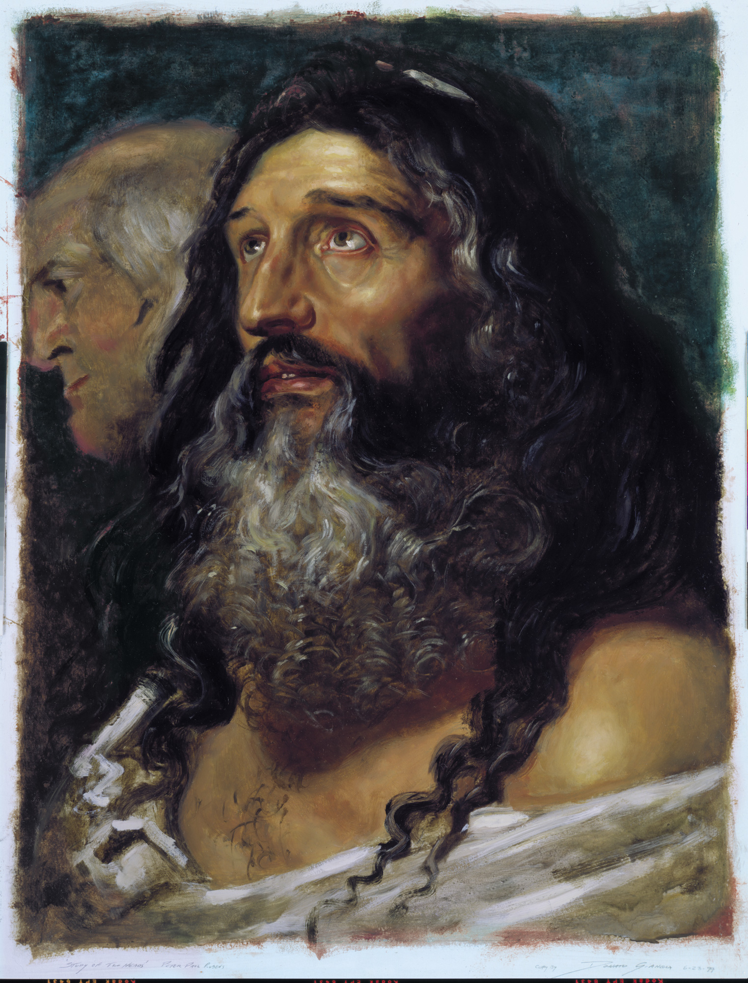 Copy after Peter Paul Rubens'
Study of two heads
24" x 18"  Oil on Panel 1999