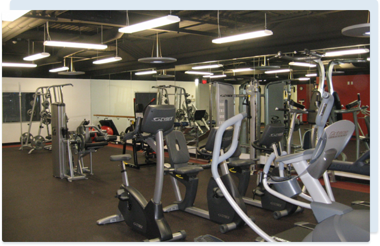 An indoor gym