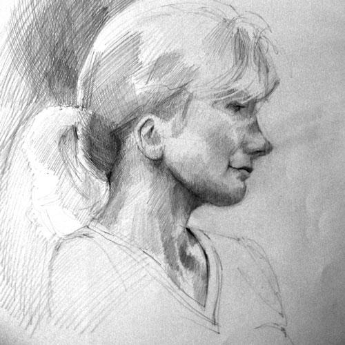 Drawing A Head, pencil