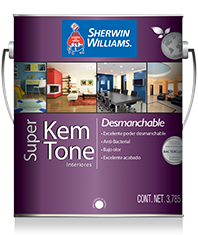 SUPER KEM TONE DESMANCHABLE PARA INTERIORES es una pintura 100% Acrílica acabado mate, la cual es ideal para obtener los mejores trabajos de pinturas en el interior de su hogar. 