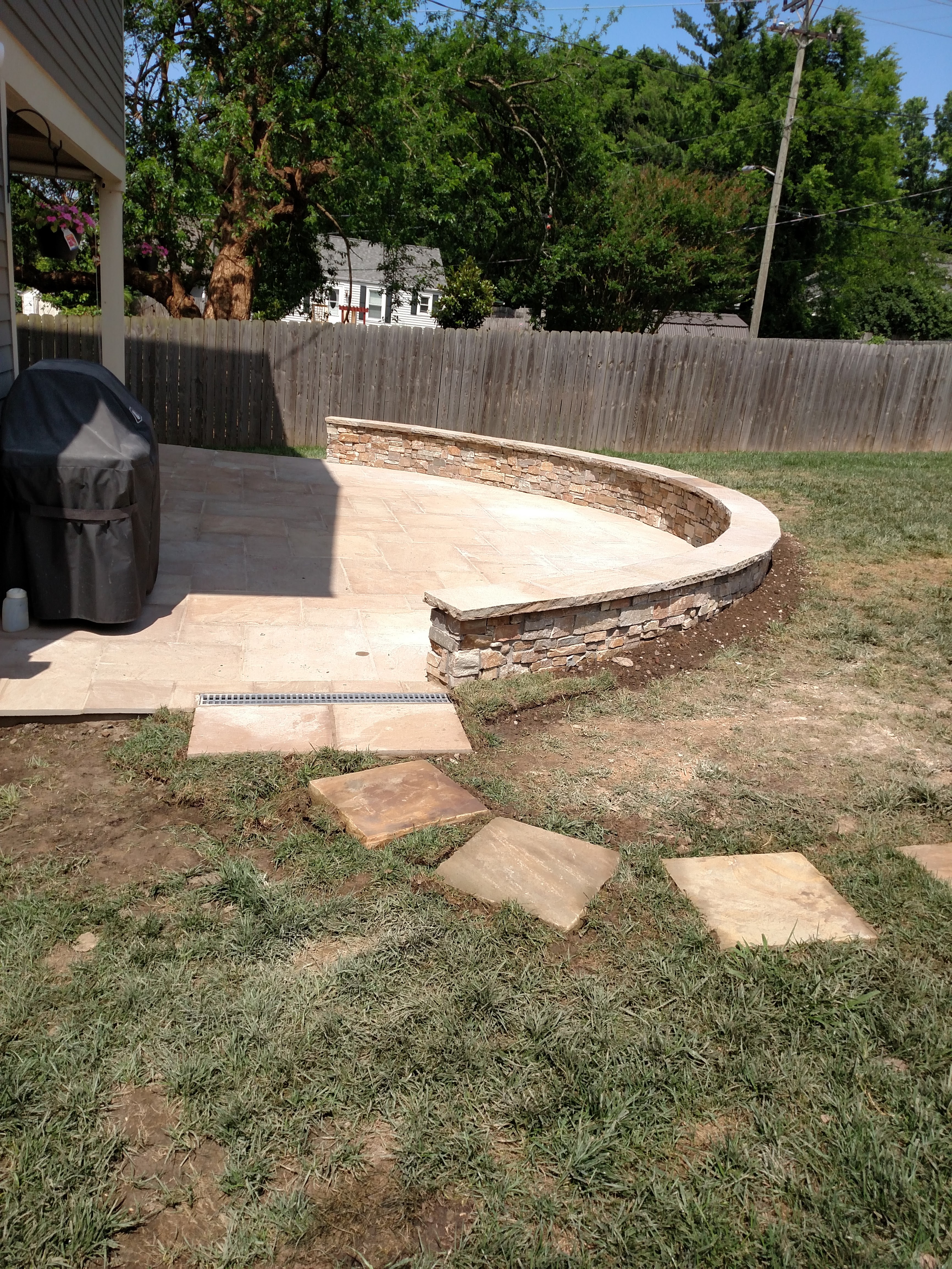 Stone Patio and Stepping Stones