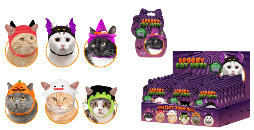 3326H
HALLOWEEN CAT HATS
UPC 786892332671
48 CS
