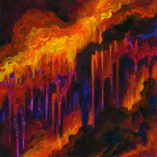 Inferno
6x6 inches, oil on canvas panel