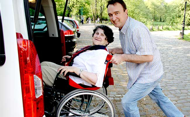 Senior Woman In Wheelchair