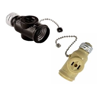 Portalámpara Benjamin con 
cadena Café Oscuro y beige 
Cod10888-10887

