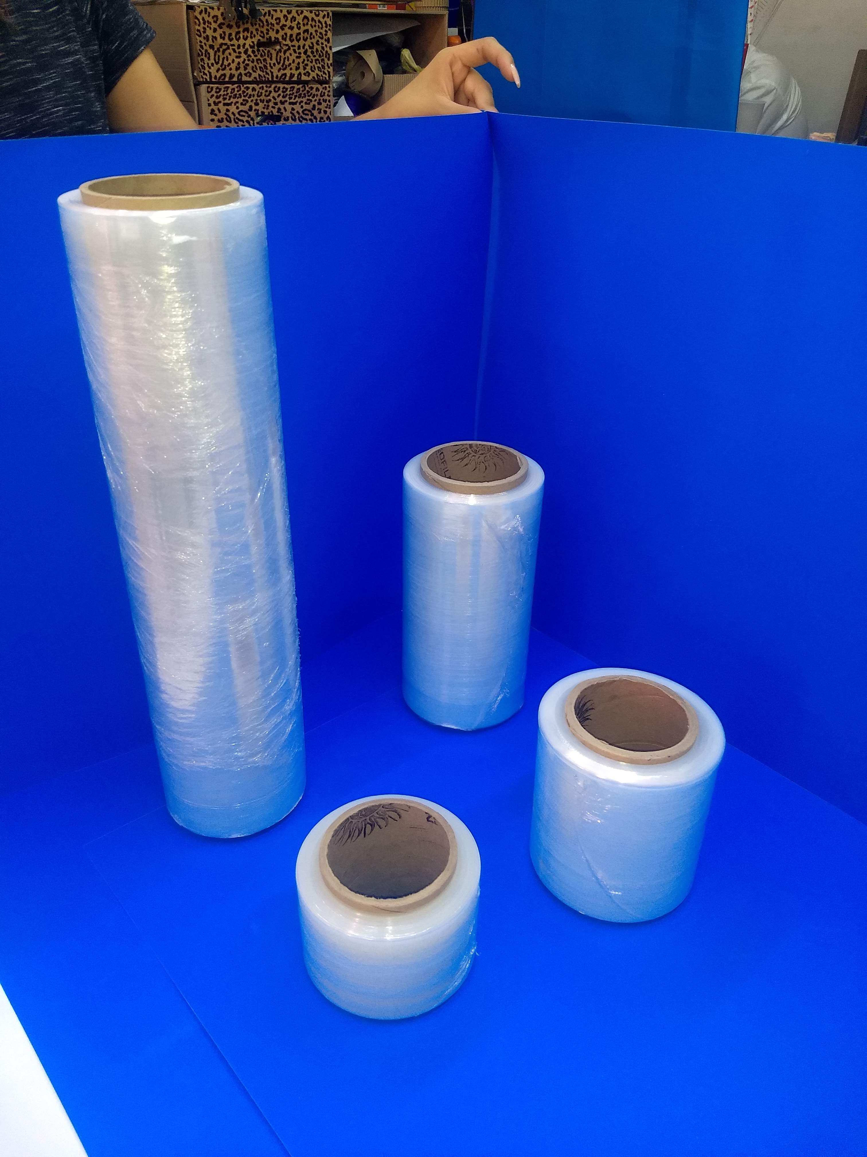 Película Strech/playo/emplaye aproximadamente entre 450m y 500m
TAMAÑOS 18", 9", 5", 3"