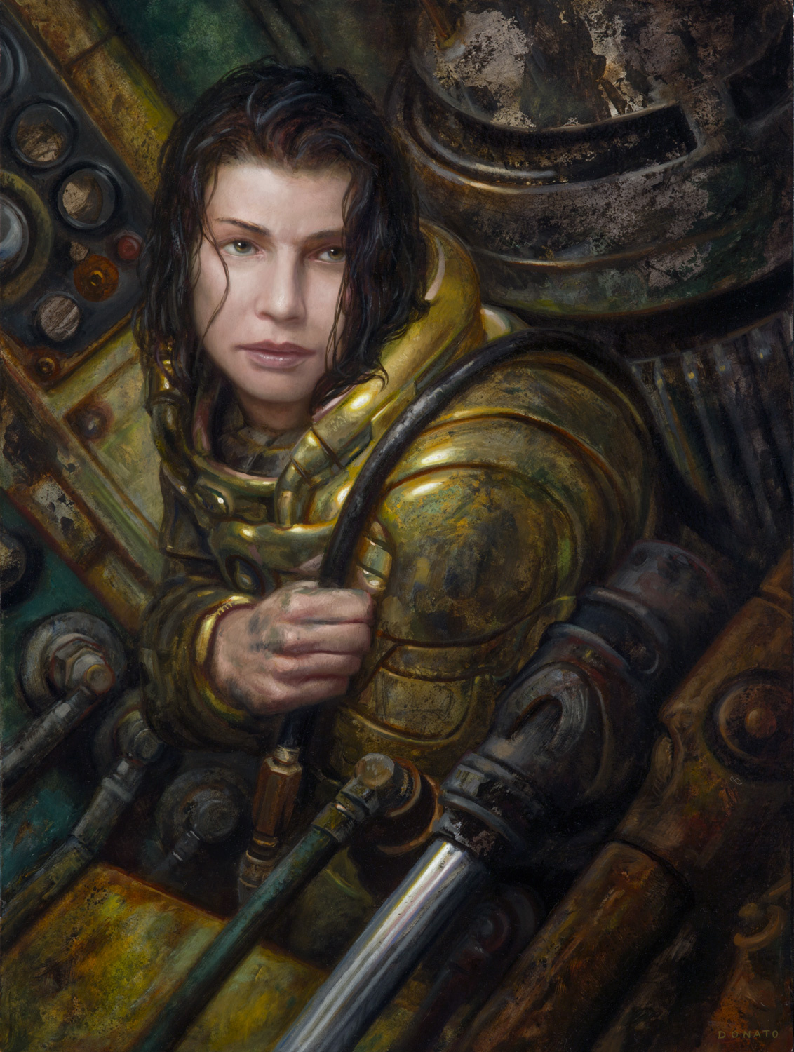 The Mechanic - Thresholds
24" x 18"  Oil on Panel  2019
collection of Lizanne and Paul Lizotte