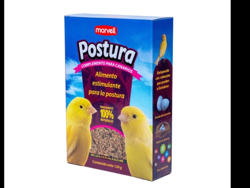 MARV002 ALIMENTO 
COMPLEMENTO POSTURA 120 G