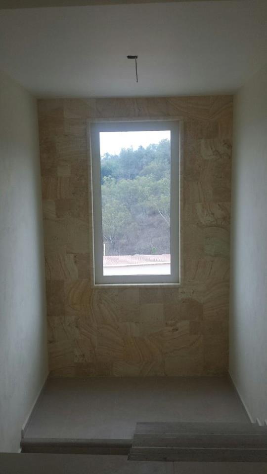 Ventana fija en aluminio blanco con cristal claro de 6mm