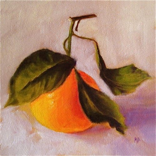 Clementine
6x6 
Oil on panel