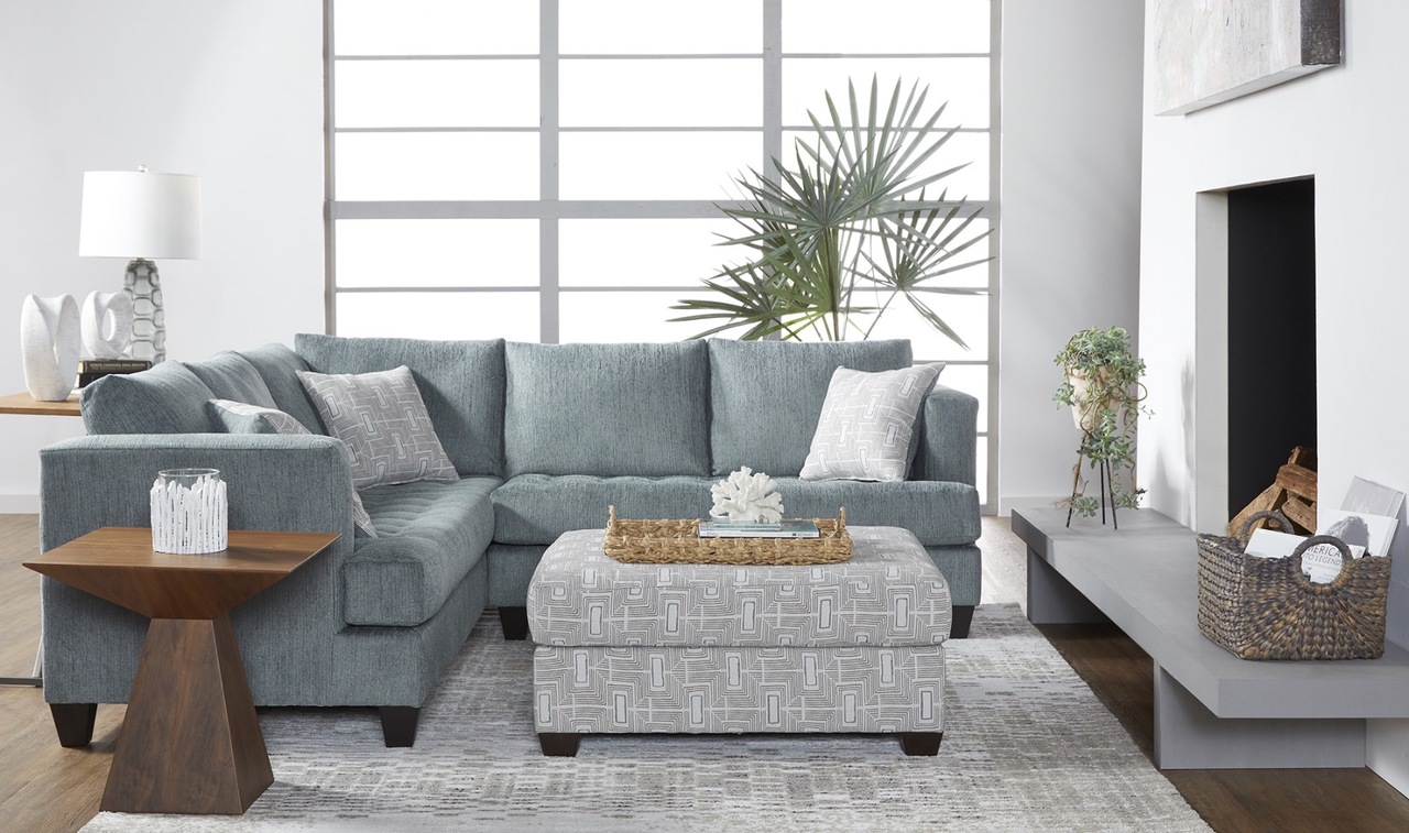 16400 Sectional Cerulean