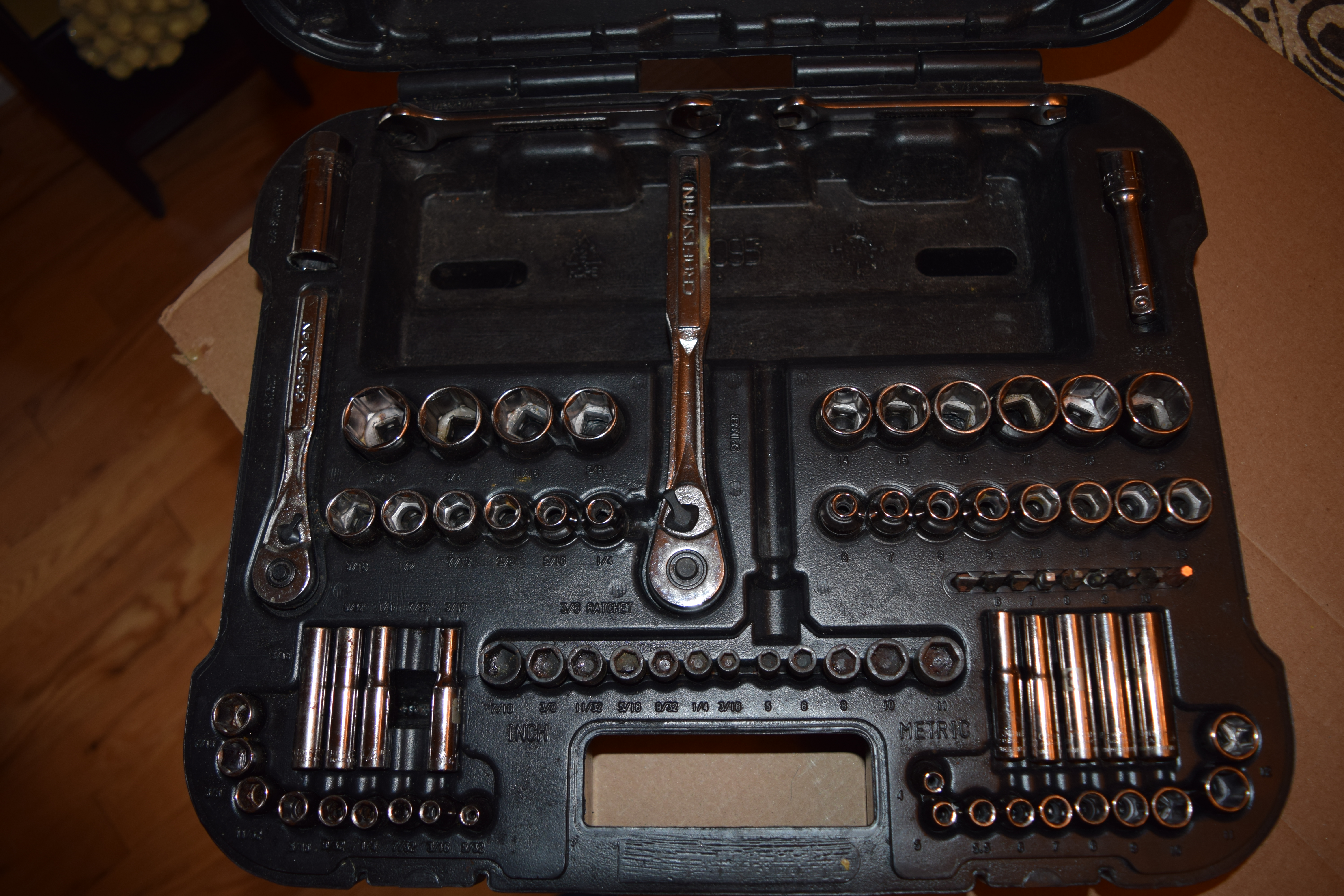Mechanic Tool Set (by Craftsman; missing Allen Keys, Magnetic Handle, and 7/32” Long Socket)