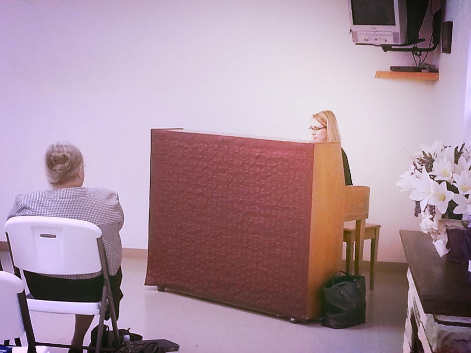 Katie Spitler playing "Down at the Cross" for our first offeratory