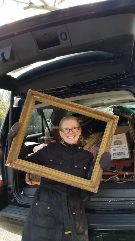 Angie With Old Frame