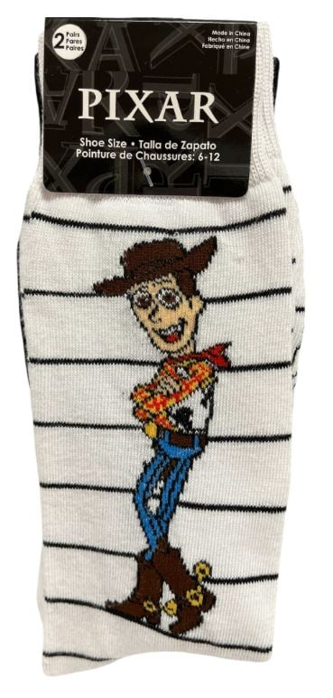 43QP085MCCZA-WHT
2PK  PIXAR SOCKS 6-12
UPC 193159192891
60 CS PACK