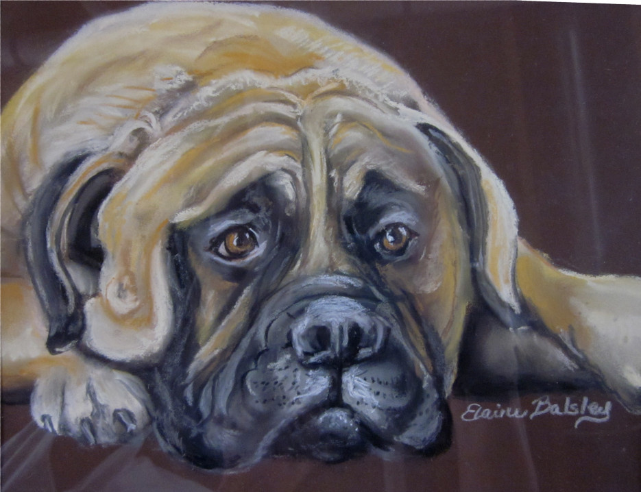 Ralph Cramden, Pastel on Paper, Framed