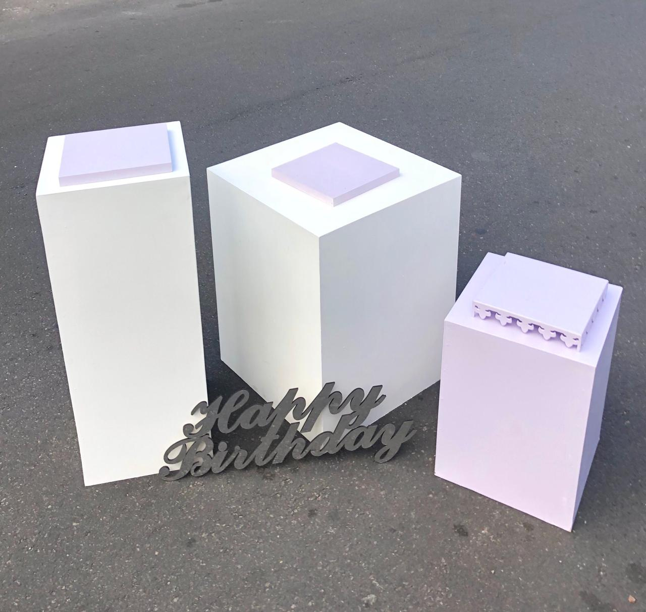 kit 3 Cubos
FORRADO EN TELA DEL COLOR
(Manejamos
Variedad de Colores )
Principal 60x60cm
80CM Altura.
Alto 1,02 M Altura . 41x41cm
Pequeña 58 CM Altura. 41x41cm
$ 150.000 Alquiler