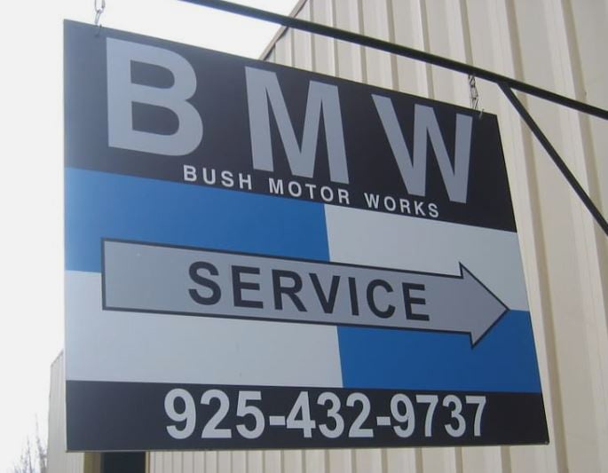 Bush Motor Works Signage