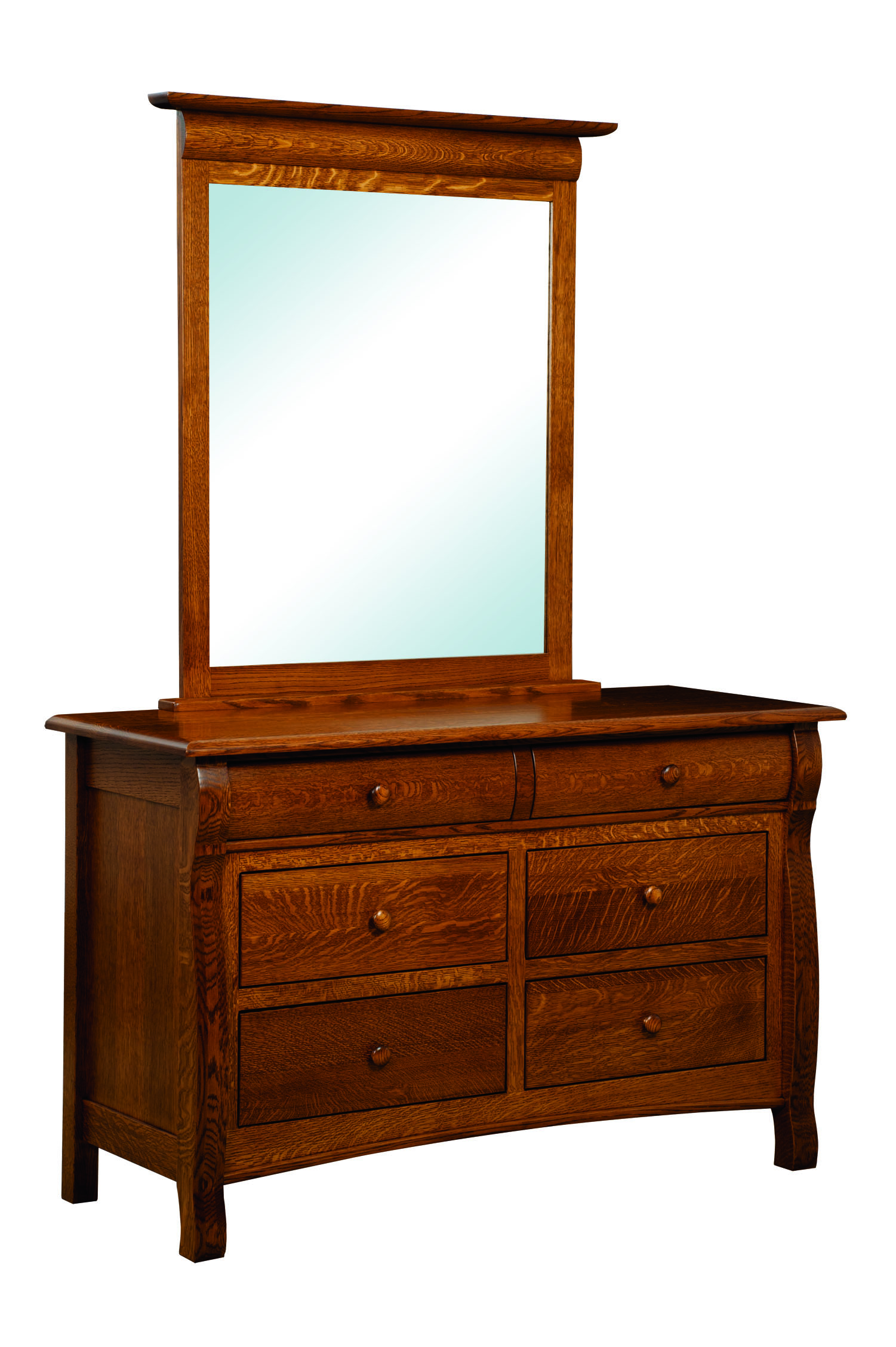 Castlebury 6 Drawer Dresser w/Mirror-#28