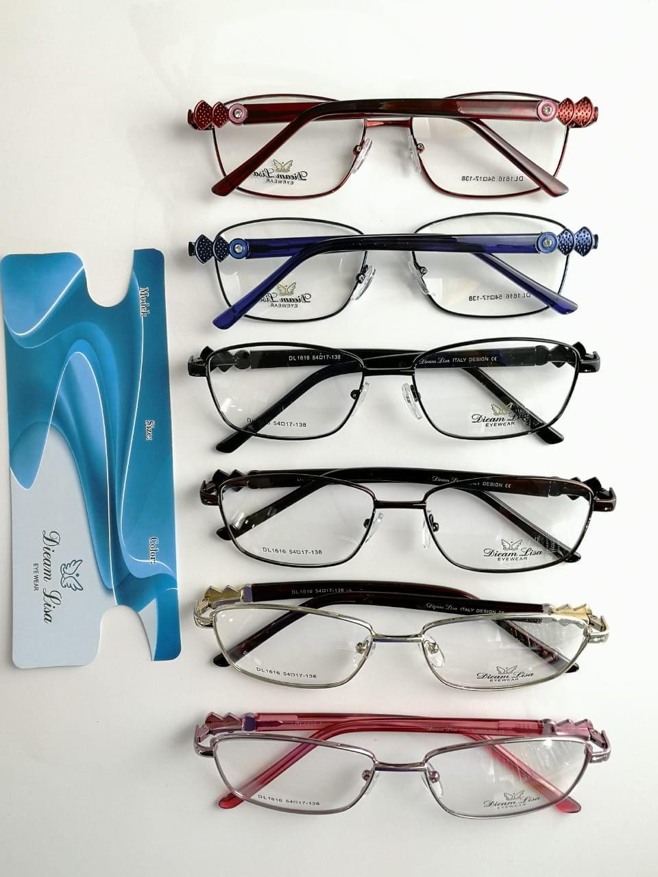 Modelo: DL1616
Colores: Vino, Azul, Cafe, Rosa, Negro y Cafe con Dorado