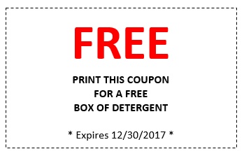 Free Box of Detergent Coupon