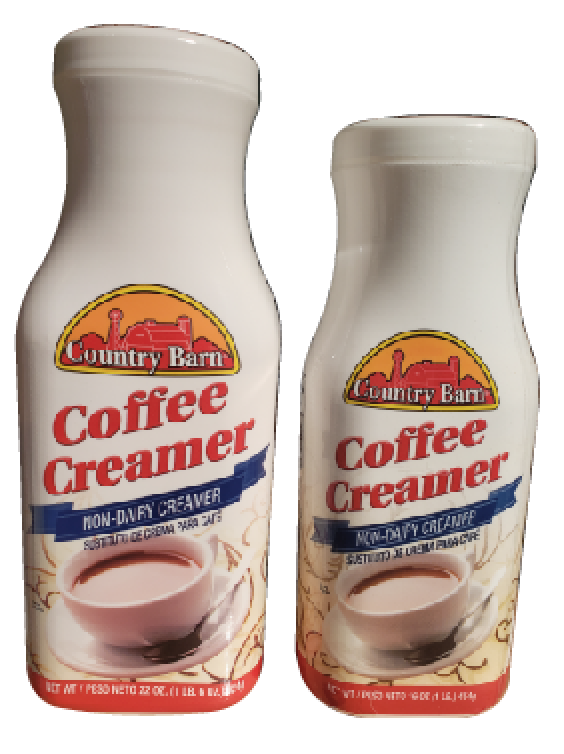 Cremora Country Barn 12/16 onz y 12/32 onz
Códigos: 302 y 2330