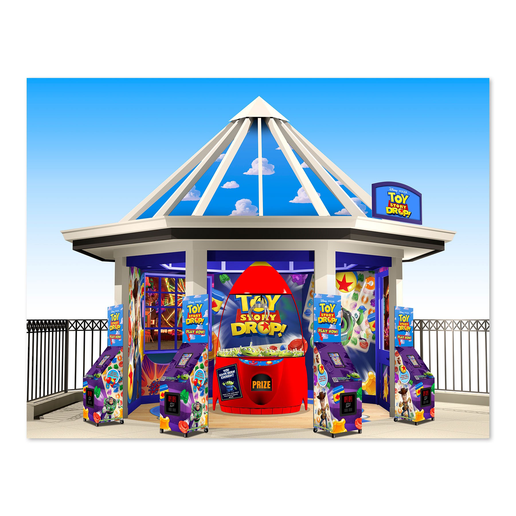 Toy Story 4 Gazebo For Toy Drop Game