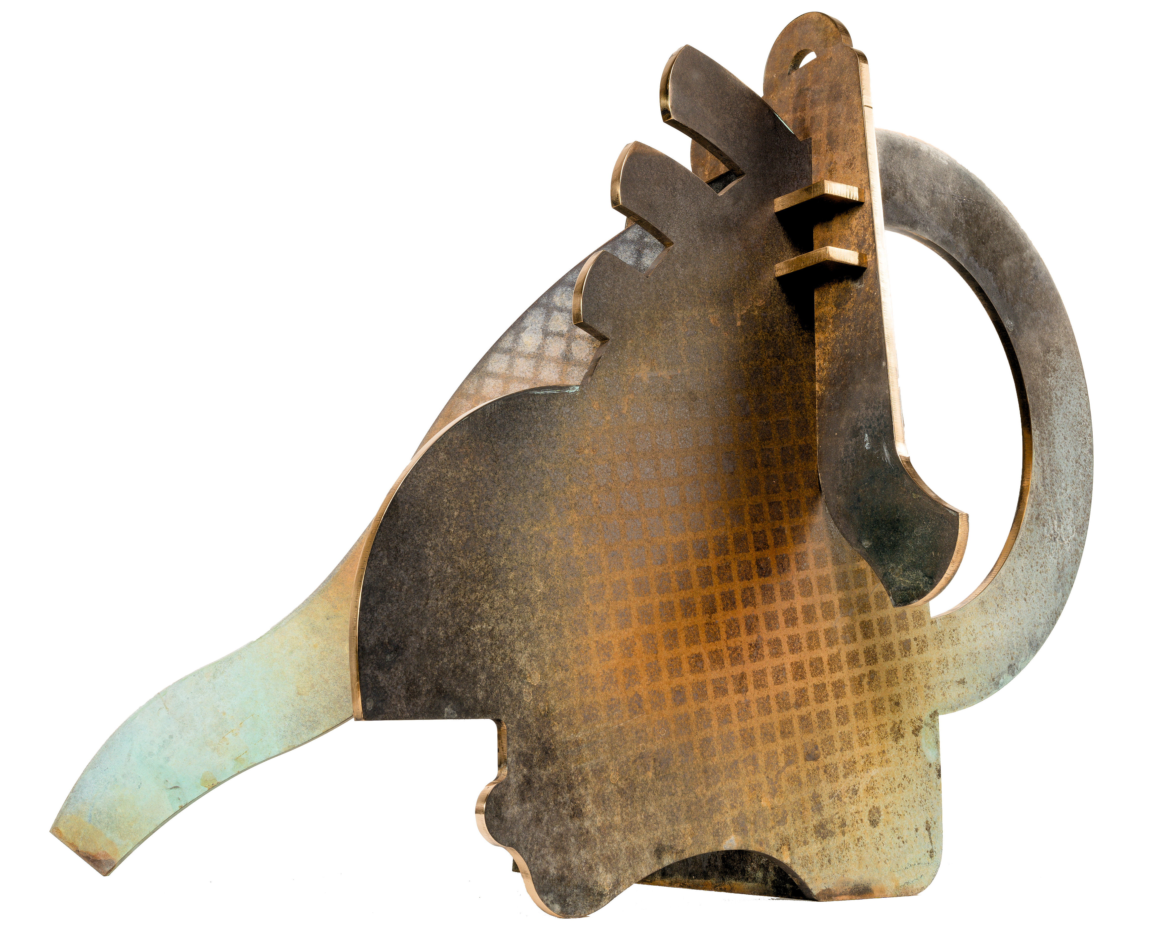 Ancestral Dance 2019, Fabricated Bronze with Hot Patina, 24” x 28” x 19”