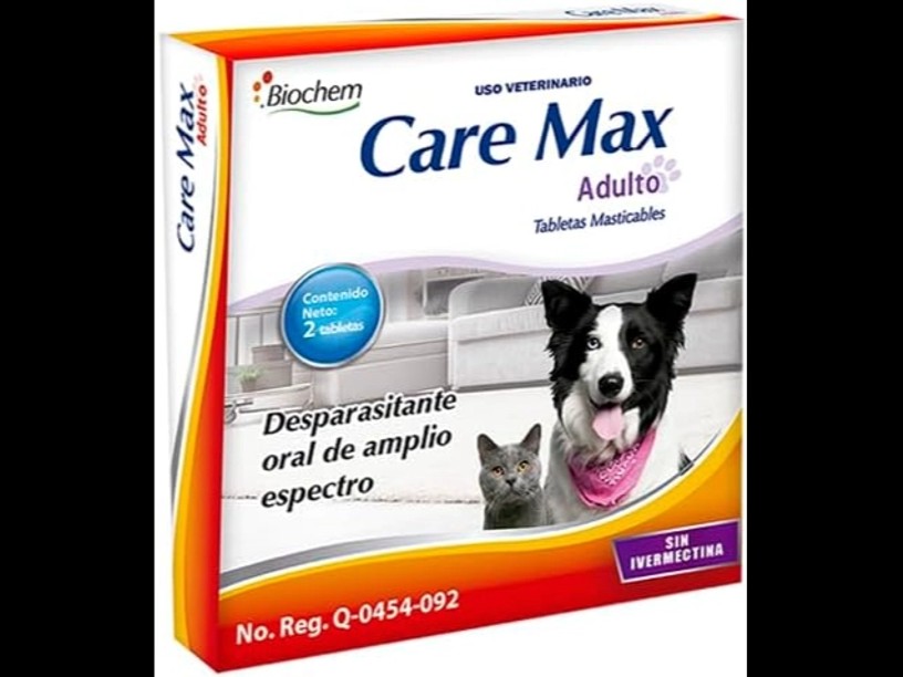 PET003 DESPARASITANTE CARE MAX ADULTO 2 TAB