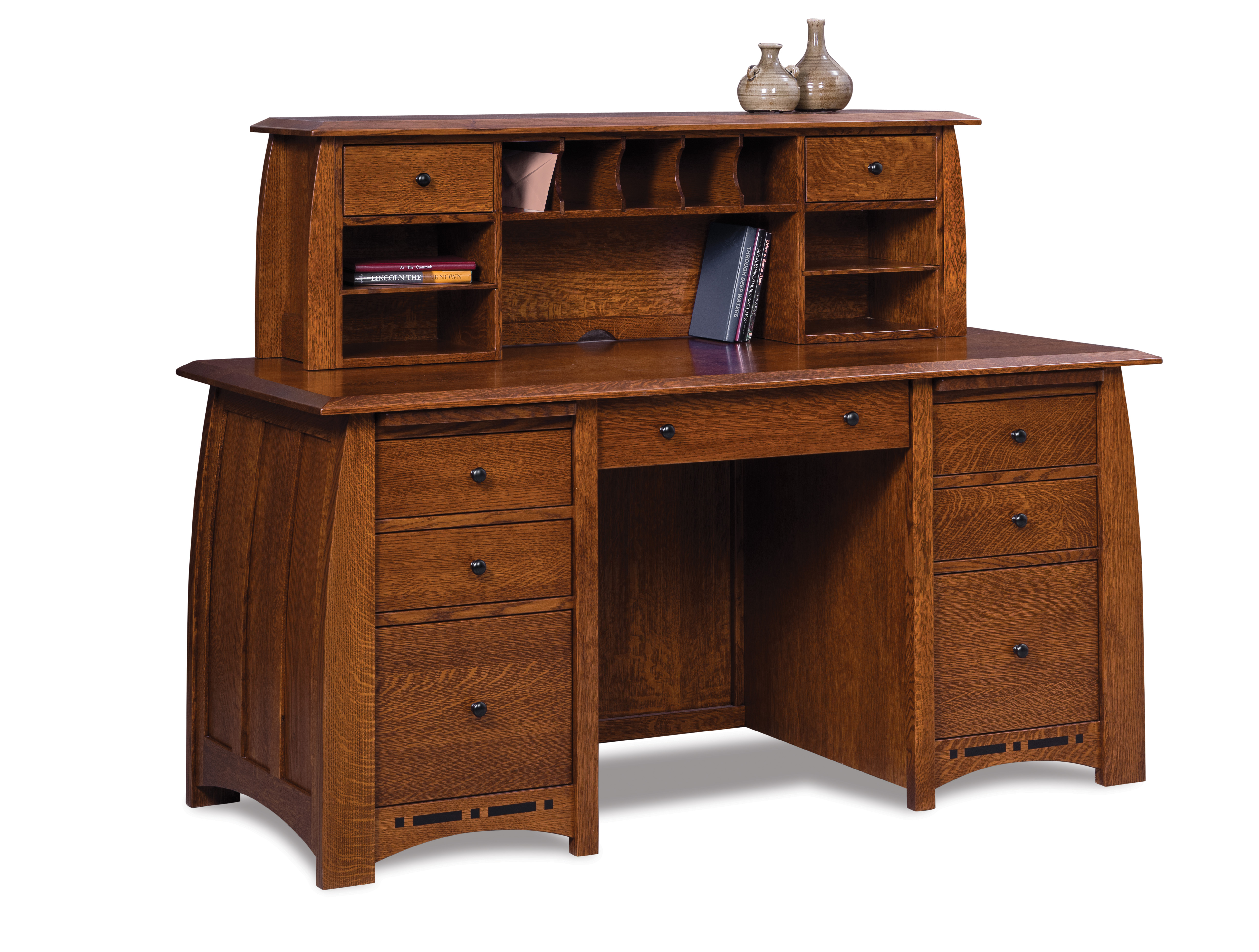Boulder Creek Desk w/Desk Topper-#132