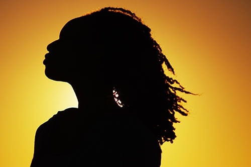 Silhouette Of African Woman