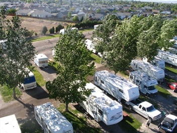 RV parking and camping area