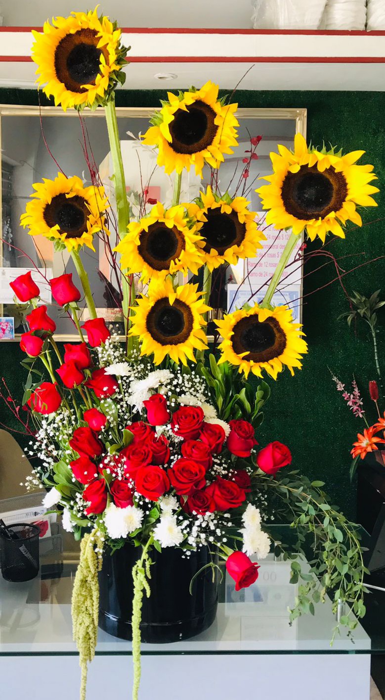 G12 Girasoles y 24 rosas $2500