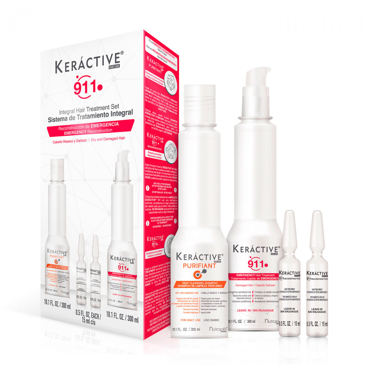 SISTEMA INTEGRAL 911
SHAMPOO, TRAT. Y AMPOLLETAS