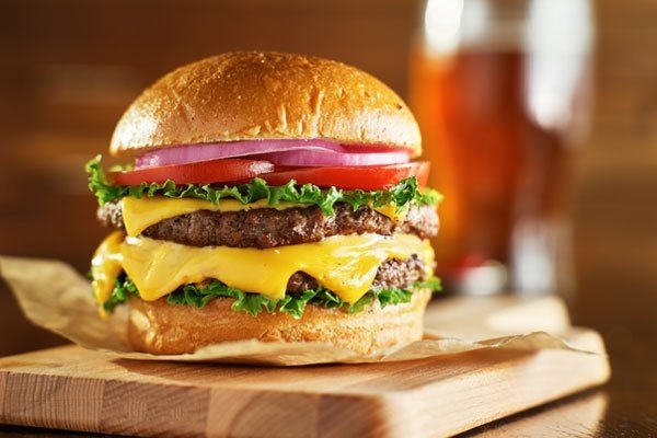 Double Cheese Burger With Drink