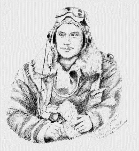 "B-17 Tail Gunner, William James McQuoid, Jr., KIA May 12, 1944", Donated to the USAF.