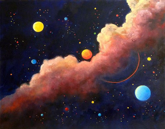 Cosmic Sojourn
14 x 18 Oil on canvas