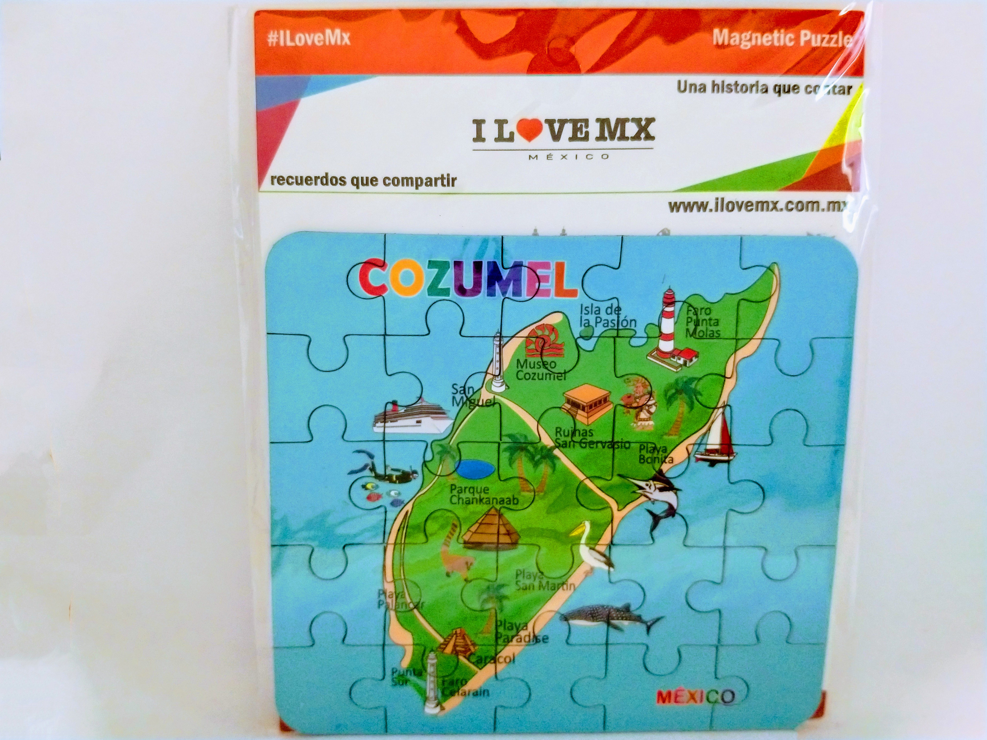 IMÁN ROMPECABEZAS COZUMEL
11cm Ancho
10cm Alto