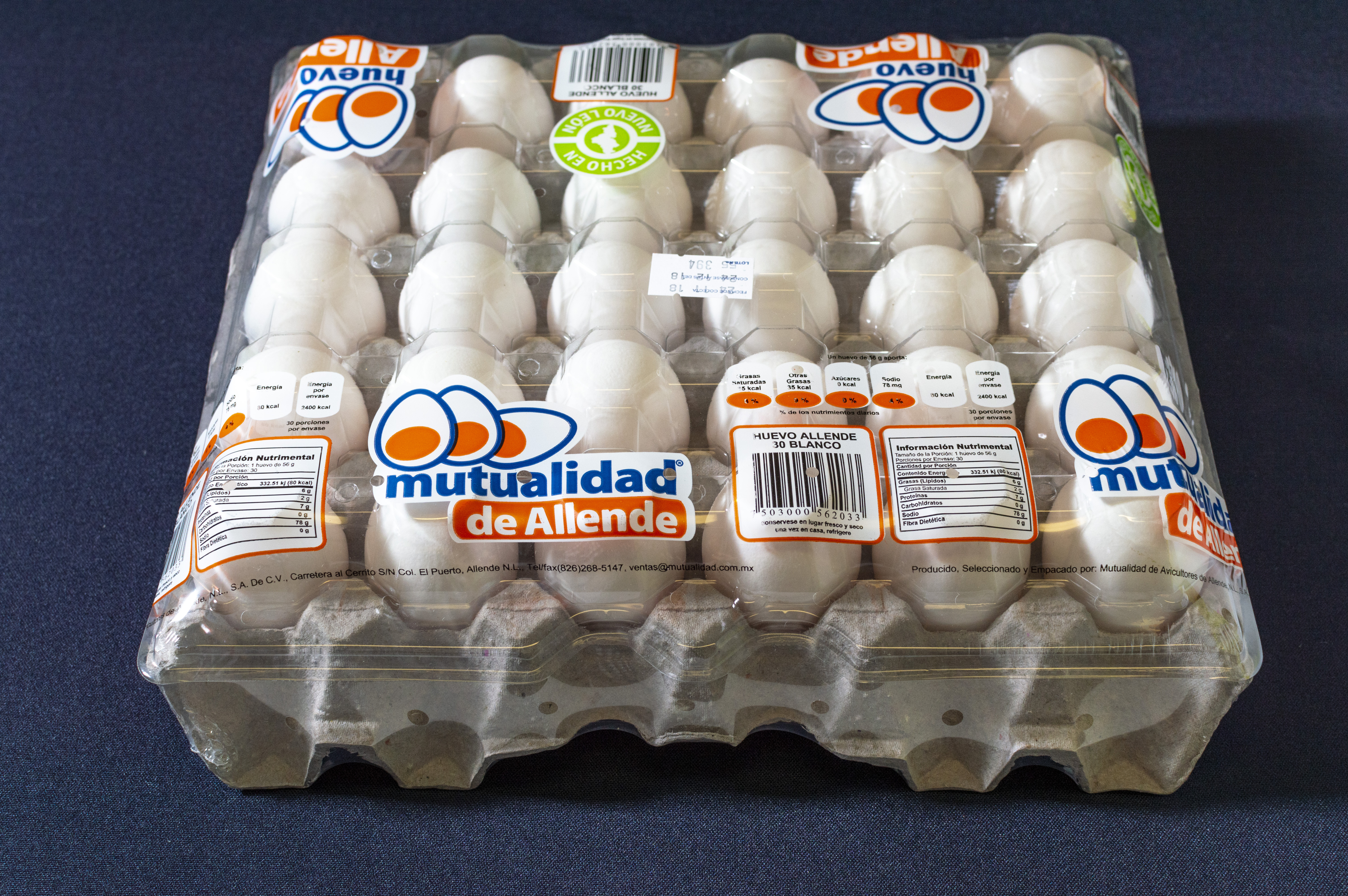 CHAROLA DE 30 HUEVOS