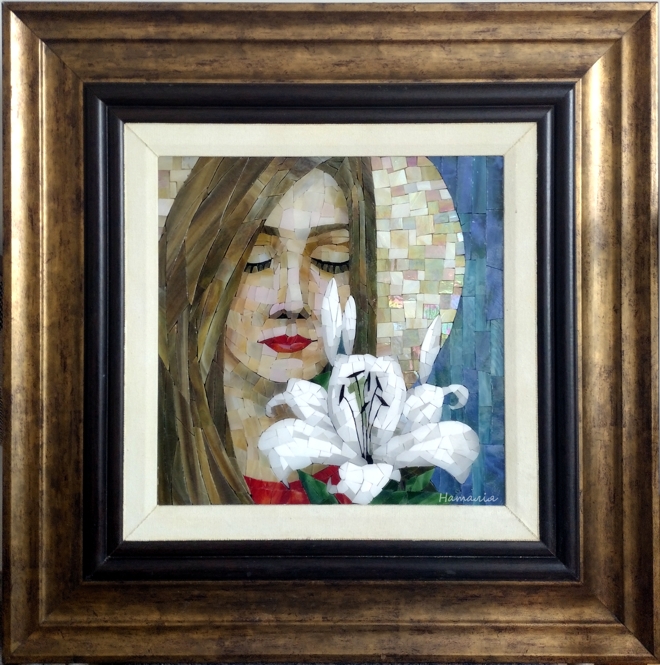 "Annunciation"
by Nataliya Guchenia
Glass Size - 11-3/8"H X 11-3/8"W
$1,500.00