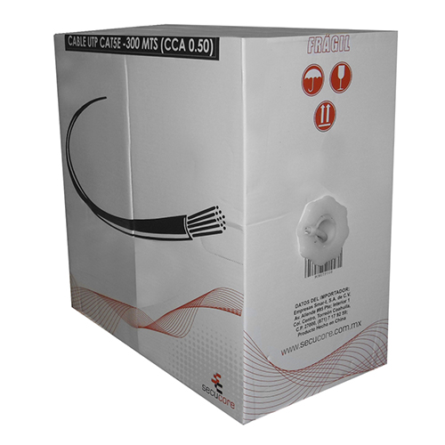 Cable UTP CAT 5E

Bobina 300 mts: $1,250.00
Bobina 100 mts: $     450.00

blindado de 300 mts $ 1,800.00