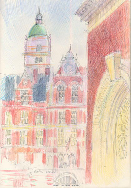 Royal College of Music from the Albert Hall