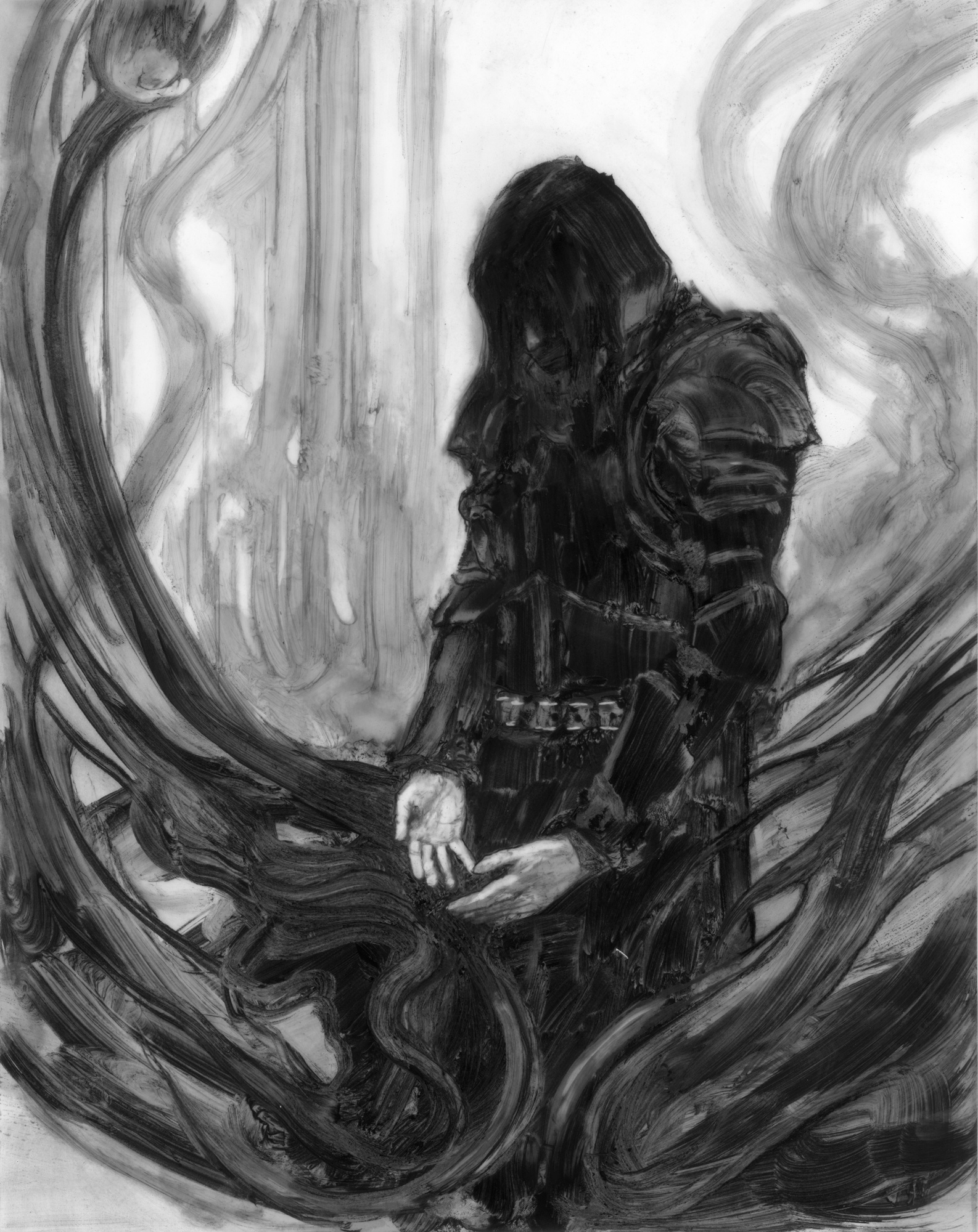 Elegy For Darkness - Tanaros
14" x 11". Graphite on Duralar 2018