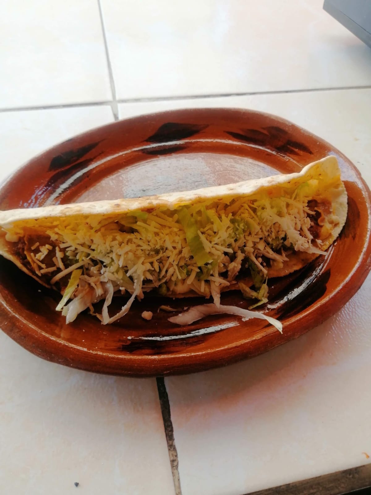 Plate with food